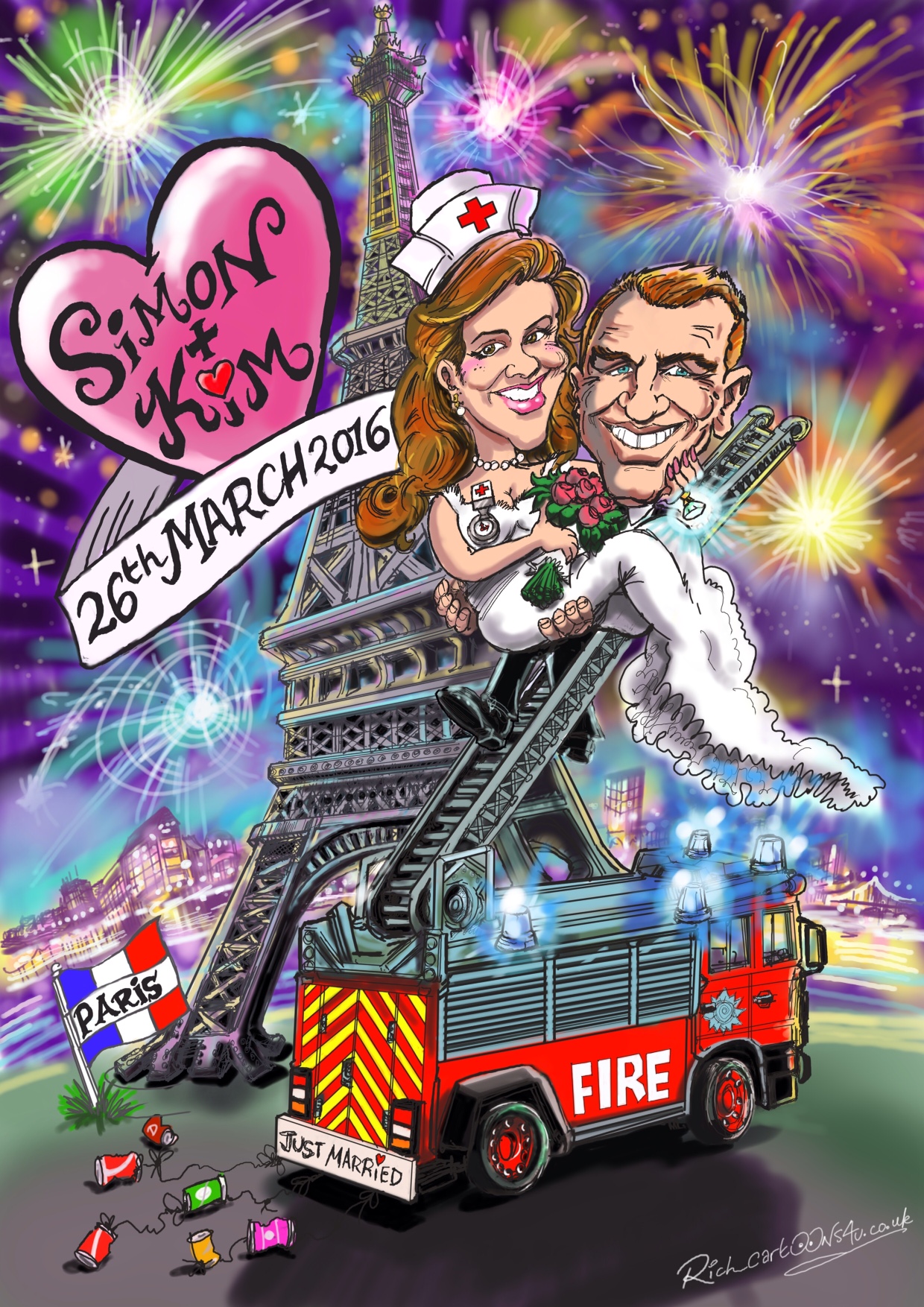 Caricature Signing Board